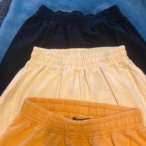 3 pairs of missguided joggers